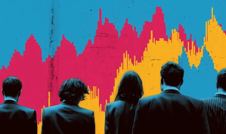 traders looking at markets
