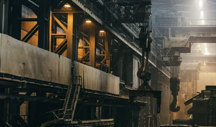 an industrial scene 