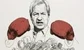 Jamie Dimon looking angry in boxing gloves